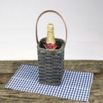 Single Wine Basket Gray