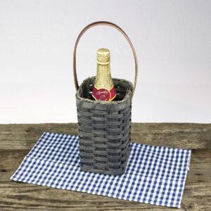 Single Wine Basket Gray