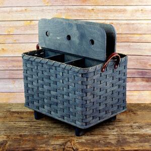 Yarn Knitting Basket Gray