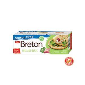 Breton Gluten Free Garlic & Herb Crackers