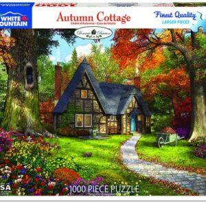 White Mountain Puzzles Autumn Cottage 1000 Pieces