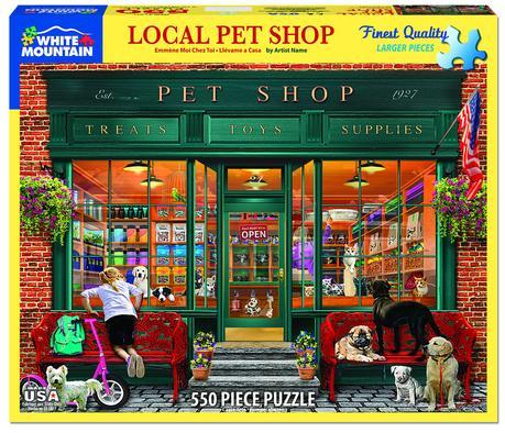 White Mountain Puzzles Local Pet Store 550 Pieces