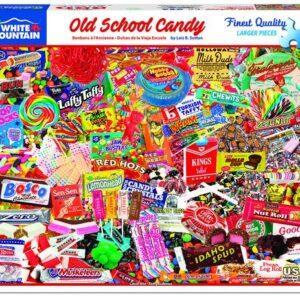 White Mountain Puzzles Old School Candy 550 Pieces