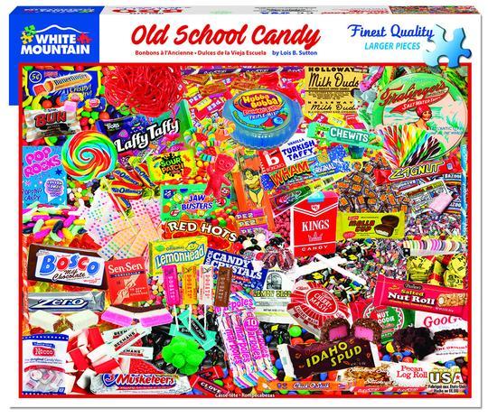 White Mountain Puzzles Old School Candy 550 Pieces