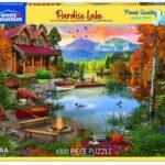 White Mountain Puzzles Paradise Lake 1000 Pieces
