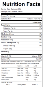 Assorted Giant Gum Drops 1lb Nutrition Facts