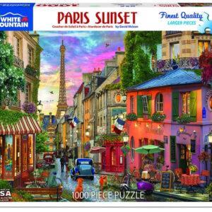 White Mountain Puzzles Paris Sunset