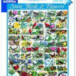 White Mountain Puzzles State Birds and Flowers