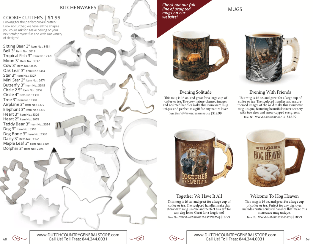Kitchenwares & Mugs Dutch Country General Store