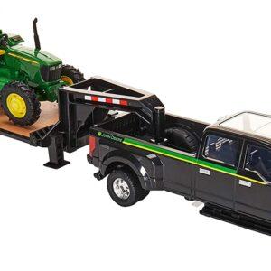 Ertl Ford F350 Pickup with Gooseneck JD Tractor