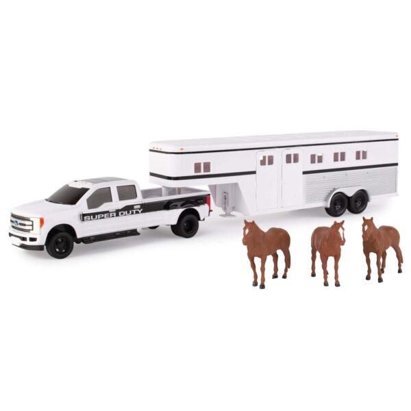 Ertl Ford F350 with Trailer Horses