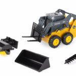 Ertl John Deere 318G Skid Loader with Accessories