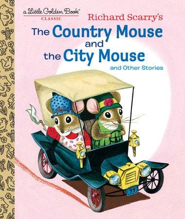 Little Golden Books Country Mouse And The City Mouse
