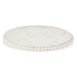 White Beaded Lazy Susan