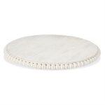 White Beaded Lazy Susan