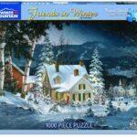 White Mountain Puzzles Friends In Winter 1000 Pieces