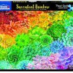 White Mountain Puzzles Succulent Rainbow 1000 Pieces
