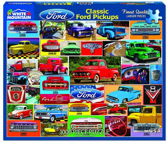 Whtie Mountain Puzzles Classic Ford Pickups 1000 Pieces