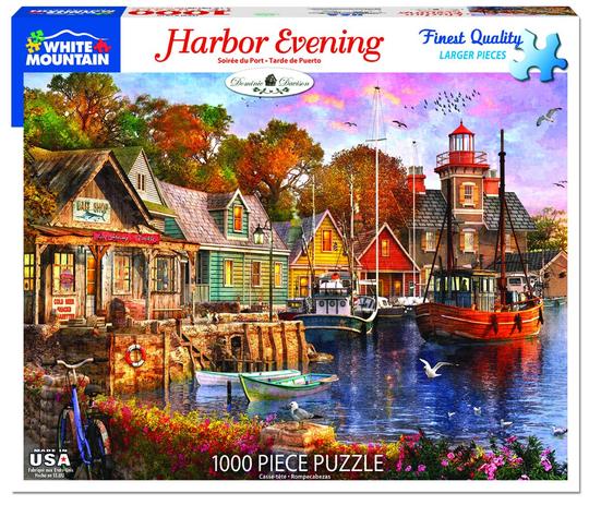 Whtie Mountain Puzzles Harbor Evening 1000 Pieces