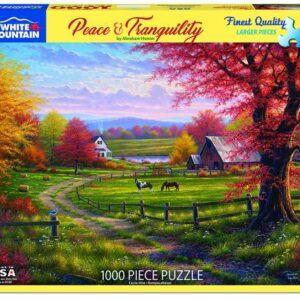 Whtie Mountain Puzzles Peace & Tranquility 1000 Pieces