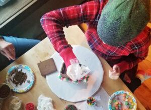 Abbie Gingerbread House Making