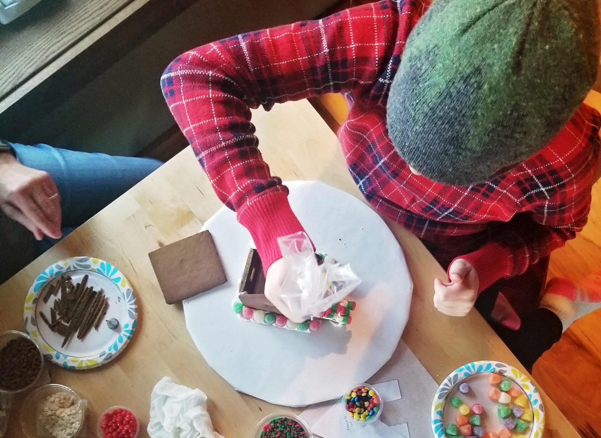 Abbie Gingerbread House Making