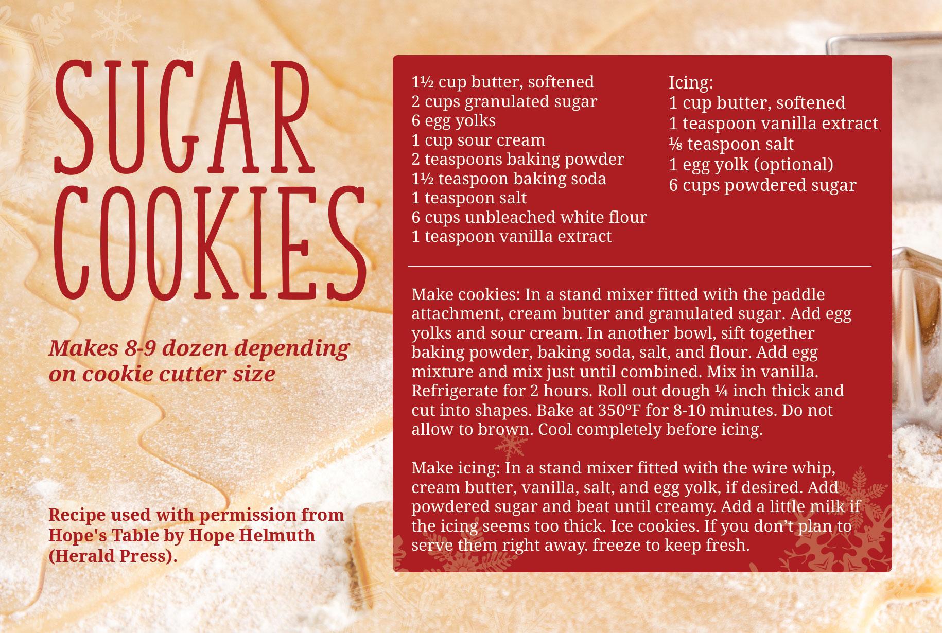 Sugar Cookies Recipe
