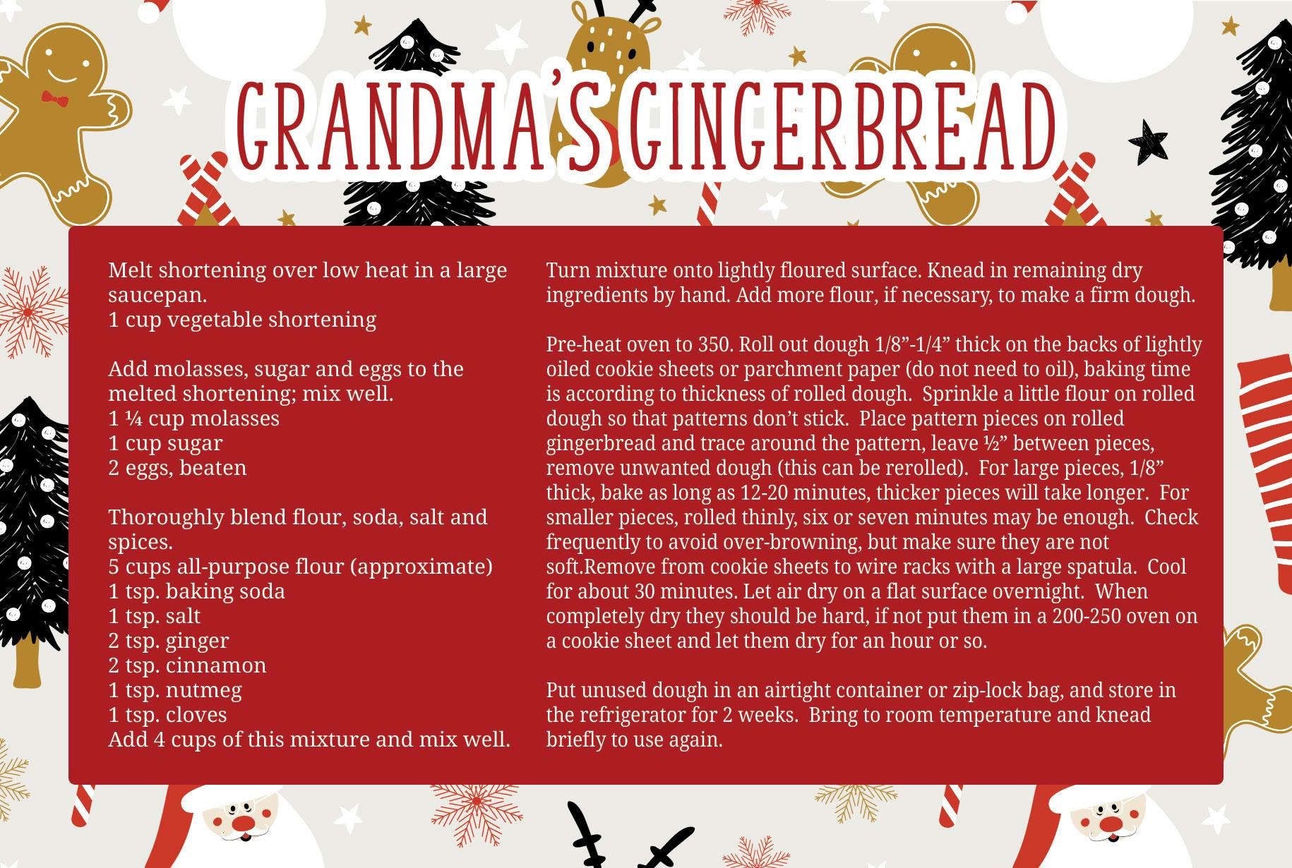Grandma's Gingerbread Recipe