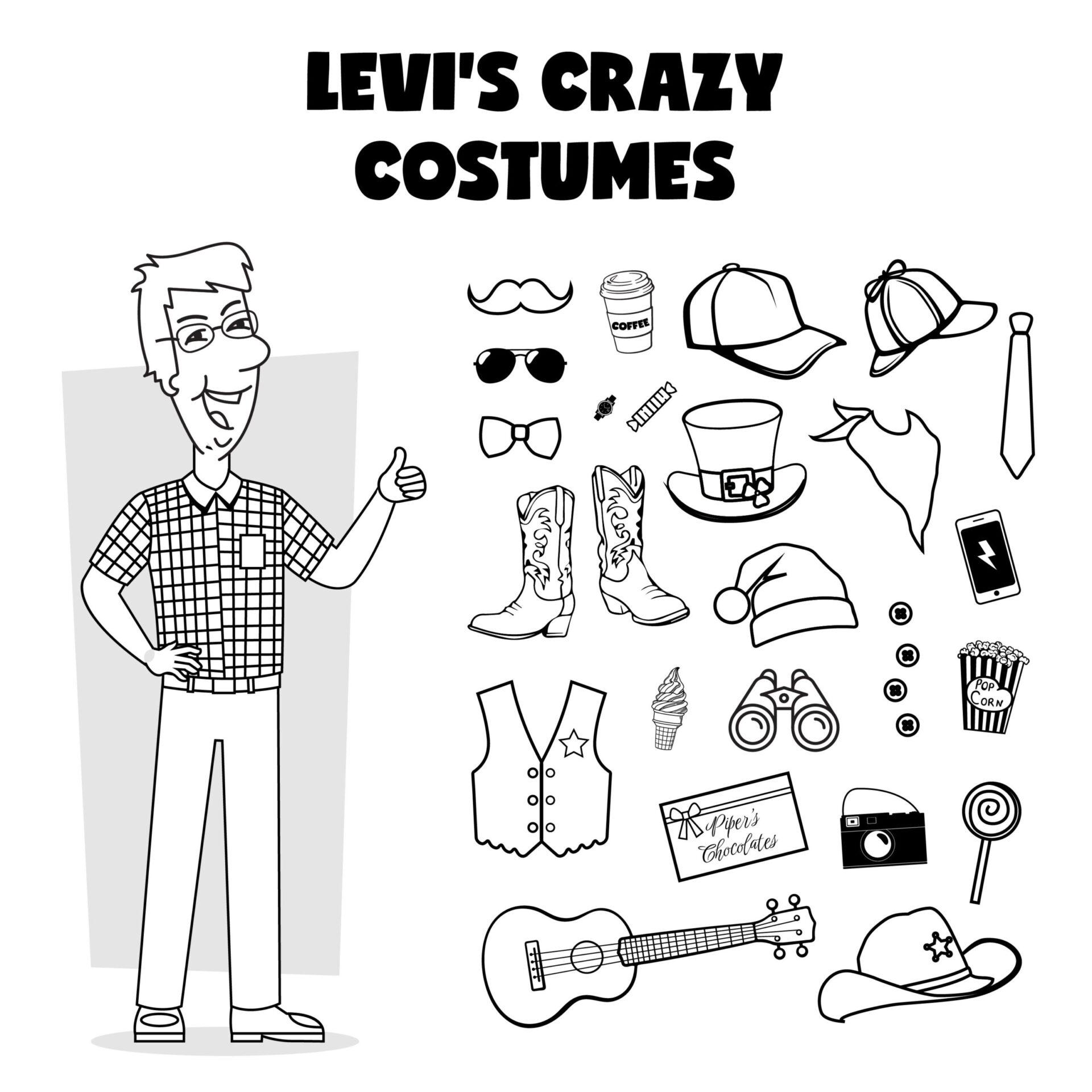 Levi Coloring Page 2022
