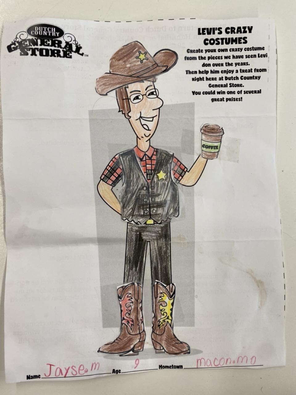 1st Place - Jayse (age 9), Macon, MO