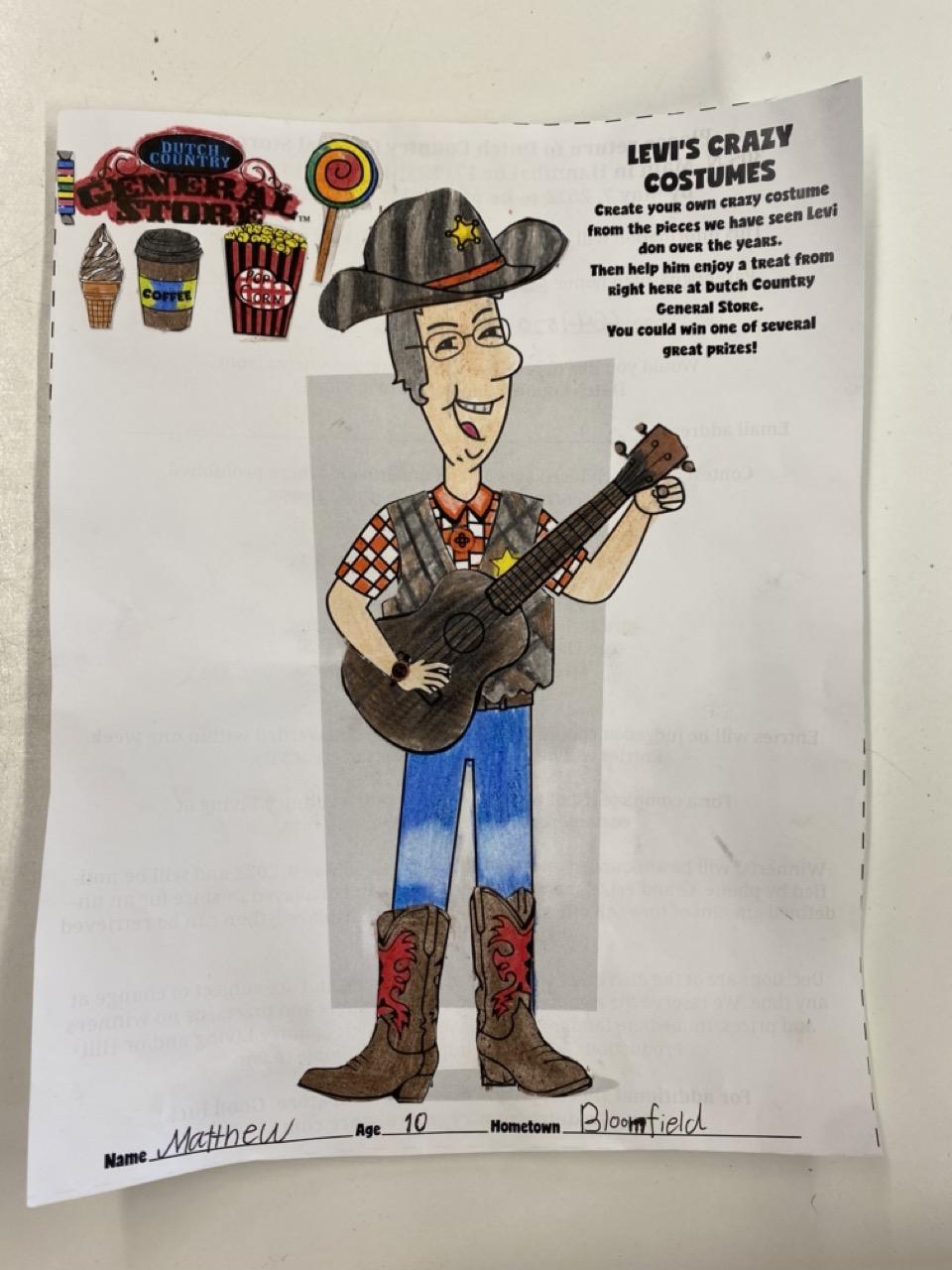 2nd Place - Matthew (age 10), Bloomfield, IA