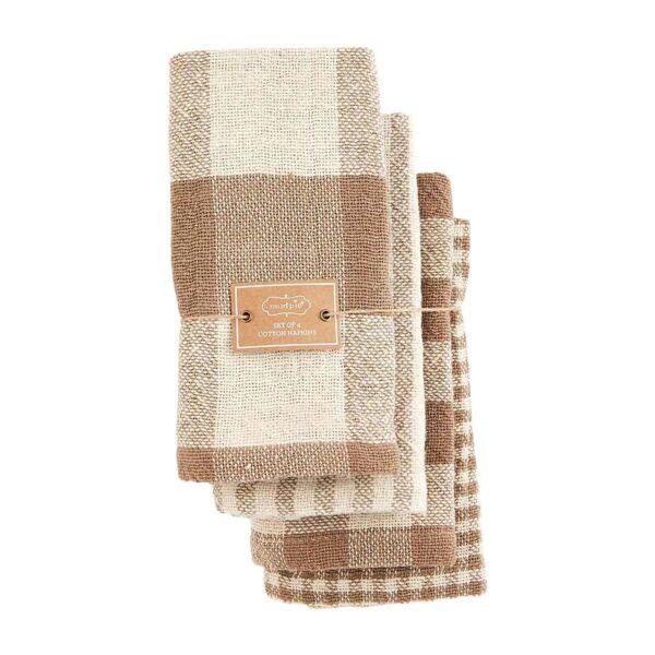 Mixed Napkin Set – Tan