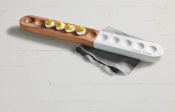 Paulownia Oval Egg Tray