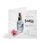 Tears Sympathy Greeting Card